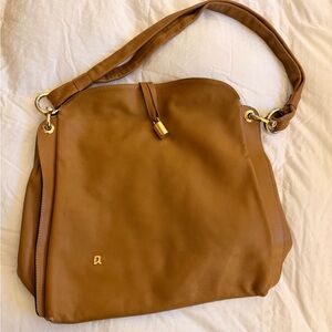 Vintage Made in Italy Tan Leather Hobo Bag